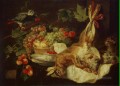 ウサギの果実とオウム